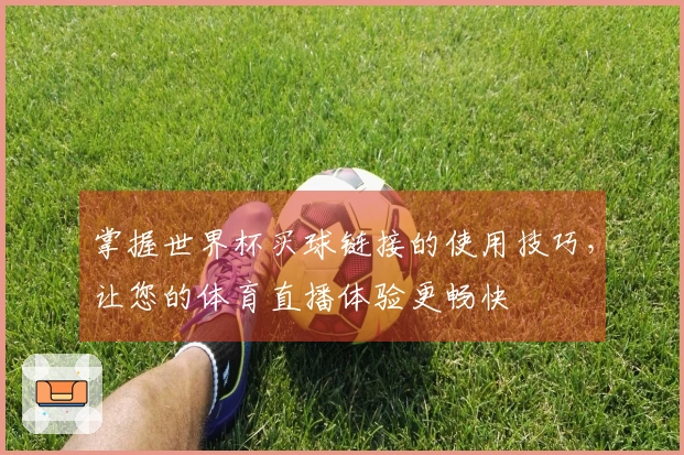 掌握世界杯买球链接的使用技巧，让您的体育直播体验更畅快